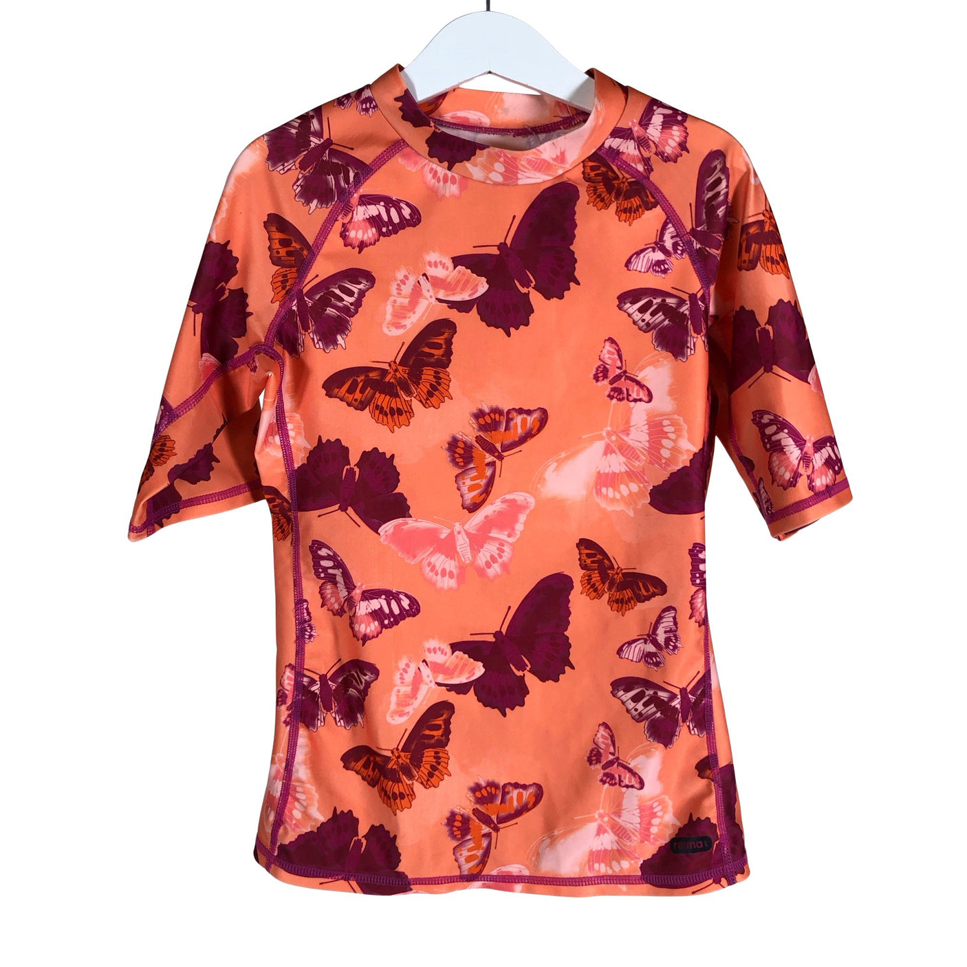 Unisex Reima - Swim shirt, size 128 - 134 - Orange (1)