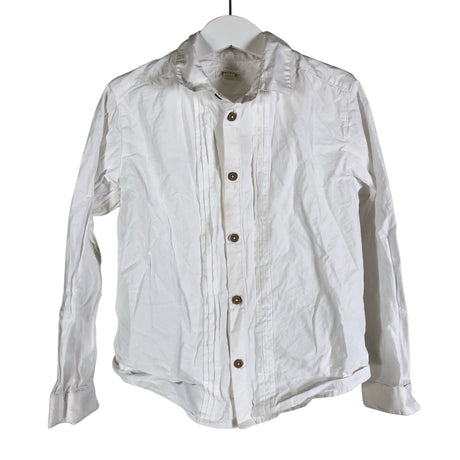 Unisex Newbie - Collared shirt, size 116 - 122 - White ()