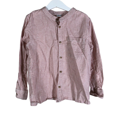 Unisex Lindex - Collared shirt, size 122 - 128 - Light pink ()