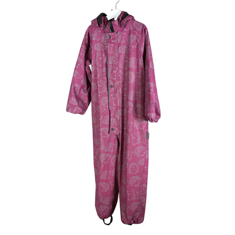 Unisex Jonathan - Rain overall, size 122 - 128 - Light pink ()