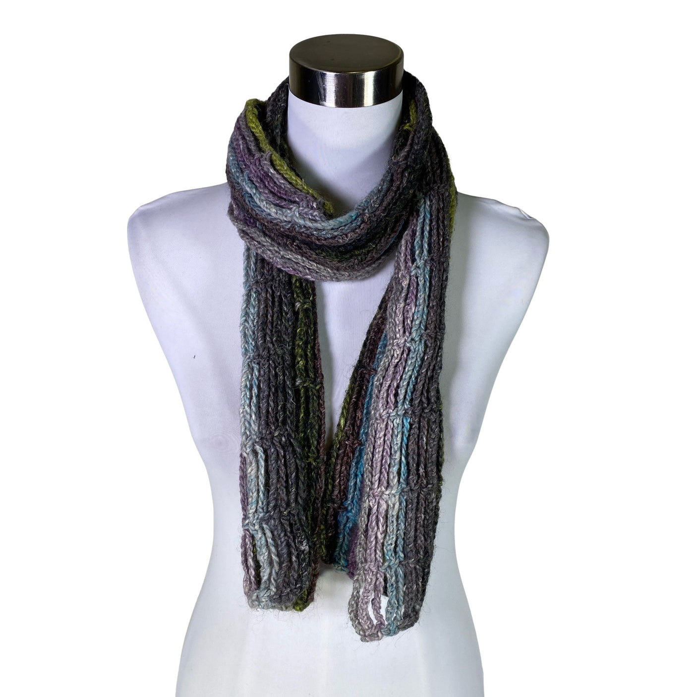 Unisex Handmade - Scarf, size Midi - Gray (1)