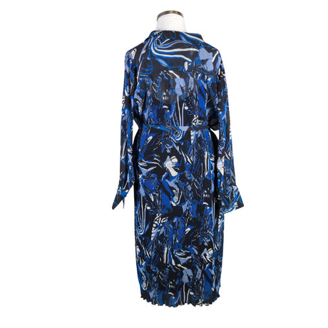 Unisex Hugo Boss - Schiffon dress, size 46 - Blue (2)