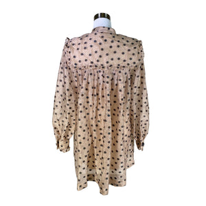 Unisex Custommade - Schiffon dress, size 38 - Beige (2)