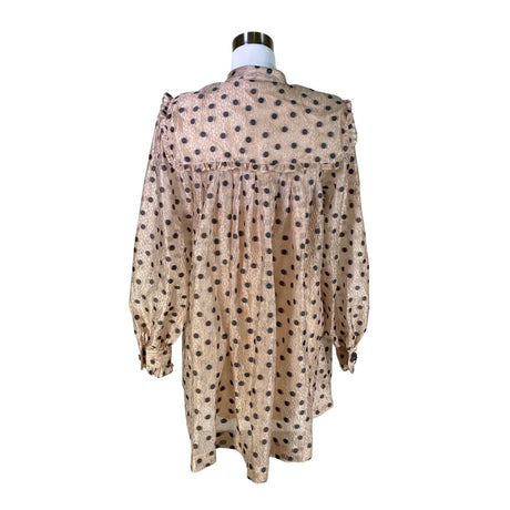 Unisex Custommade - Schiffon dress, size 38 - Beige (2)