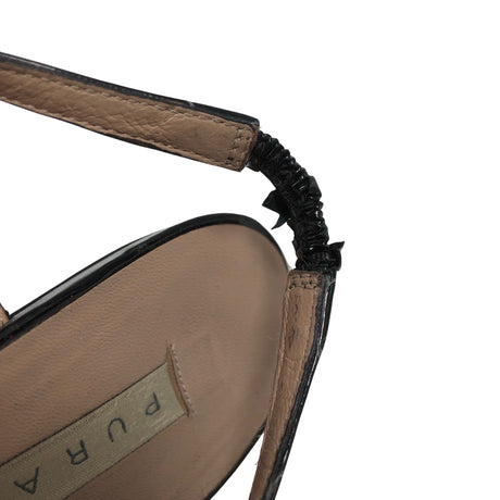 Unisex Pura López - Heeled sandals, size 36 - Black (2)