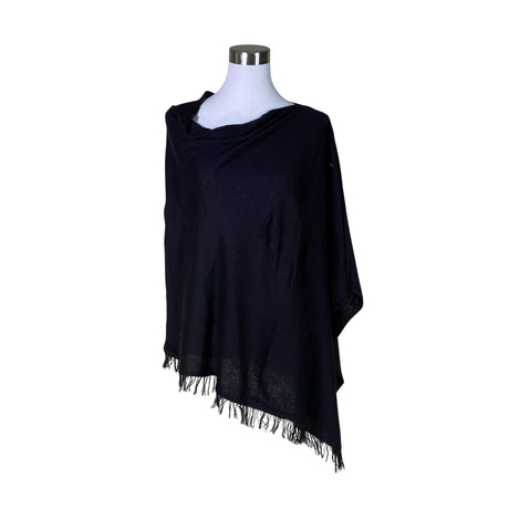 Unisex Repeat - Poncho, size 38 - Black ()