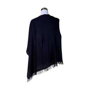 Unisex Repeat - Poncho, size 38 - Black (2)