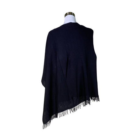 Unisex Repeat - Poncho, size 38 - Black (2)