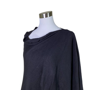 Unisex Repeat - Poncho, size 38 - Black (3)