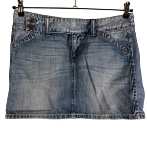 Unisex Benetton - Denim skirt, size 36 - Light blue (1)
