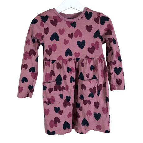 Unisex Polarn O. Pyret - Tricot dress, size 92 - 98 - Light pink ()