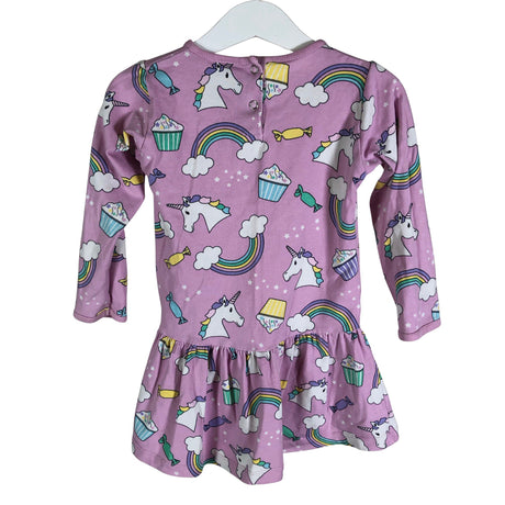 Unisex Villervalla - Tricot dress, size 86 - 92 - Violet (2)