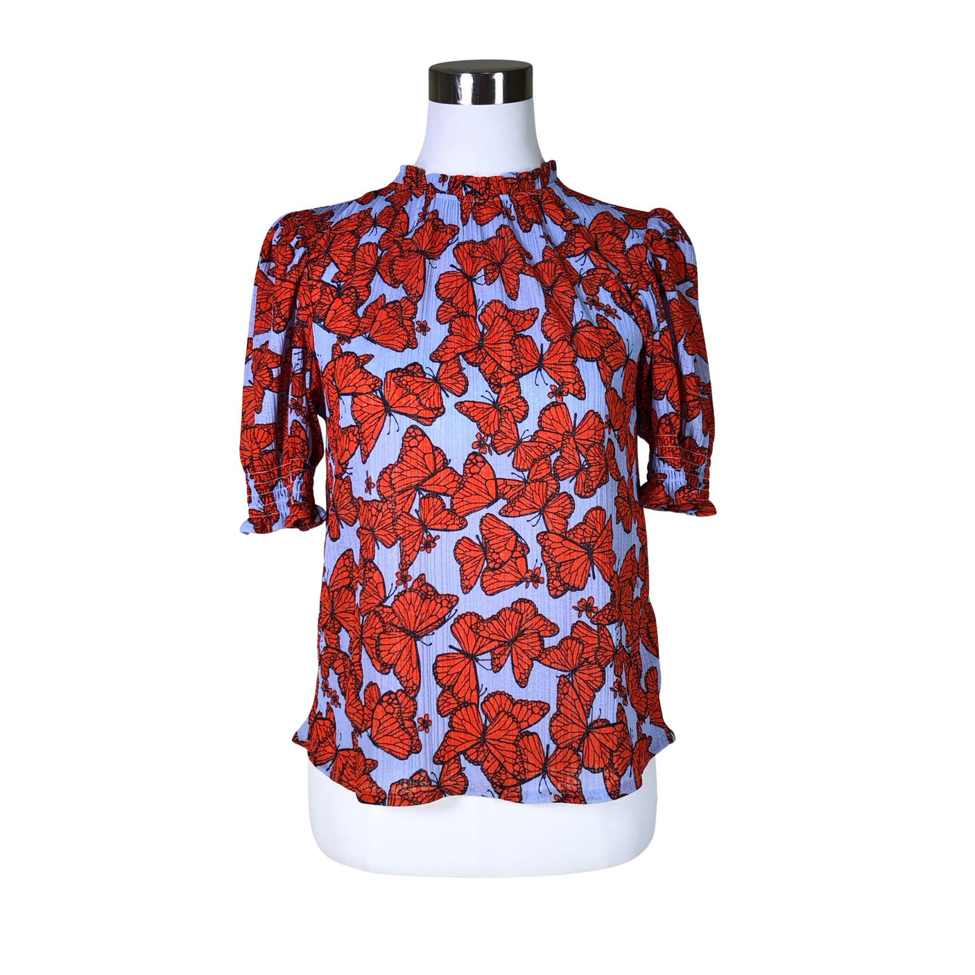 Unisex Holly & Whyte by Lindex - Short-sleeved blouse, size 36 - Light blue (1)