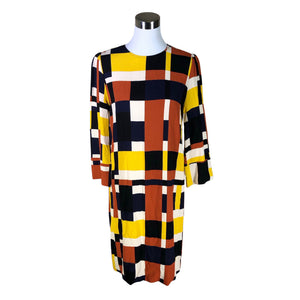 Unisex Selected - Schiffon dress, size 36 - Brown (1)