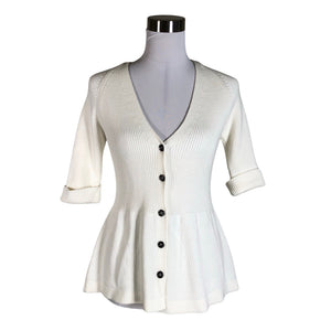 Unisex Burberry - Cardigan, size 38 - Natural white (1)