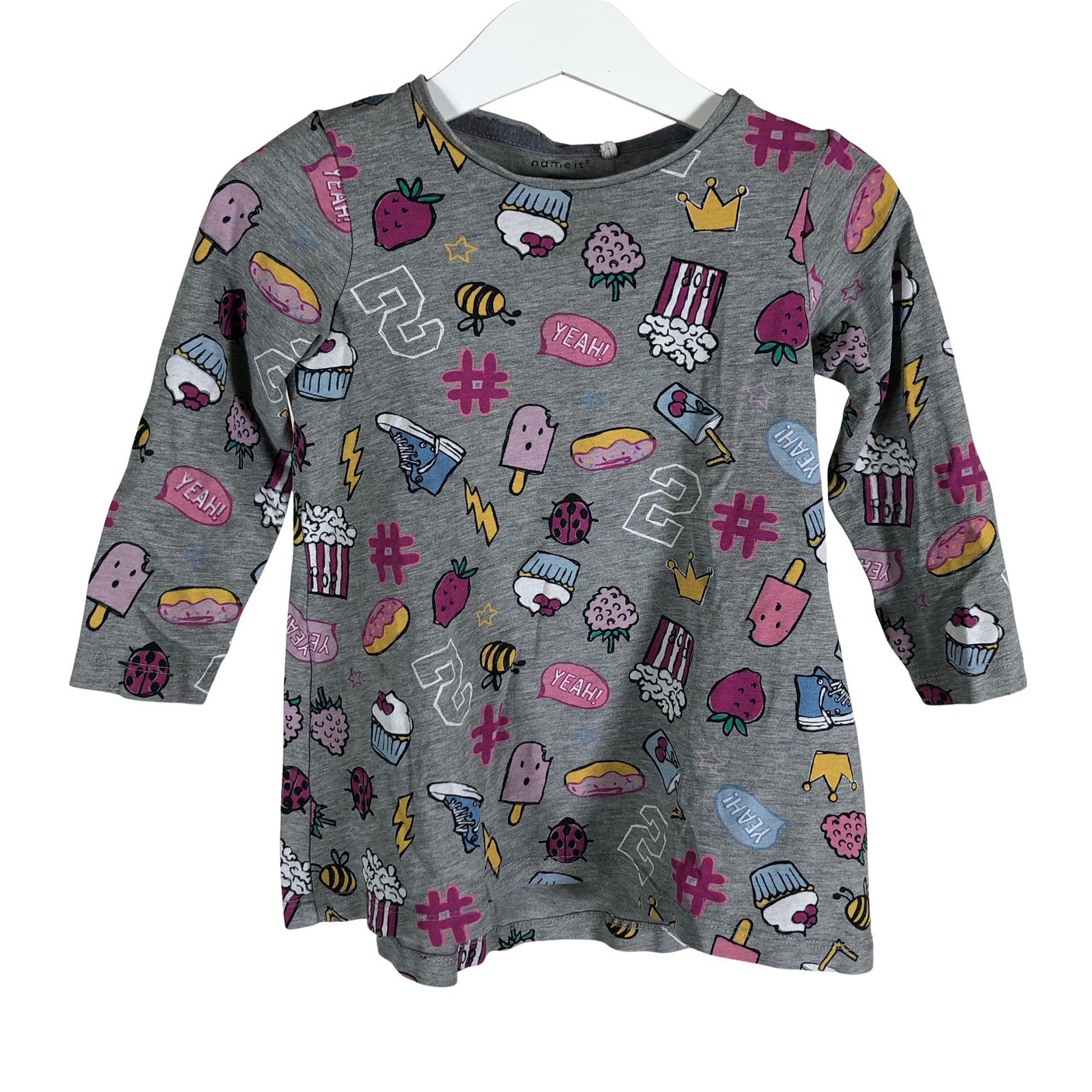Unisex Name It - Tricot tunic, size 86 - 92 - Gray (1)