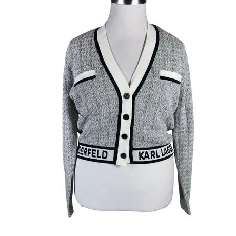 Unisex Karl Lagerfeld - Cardigan, size 42 - Gray ()
