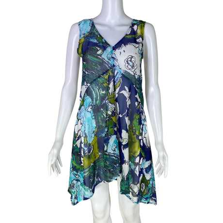 Unisex Your Face - Schiffon tunic, size 34 - Blue ()