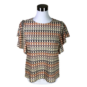 Unisex Slowlove - Short-sleeved blouse, size 38 - Beige (1)