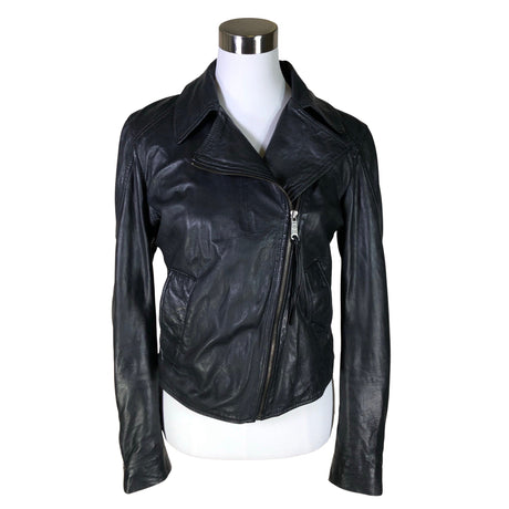 Unisex Diesel - Leather jacket, size 36 - Gray ()