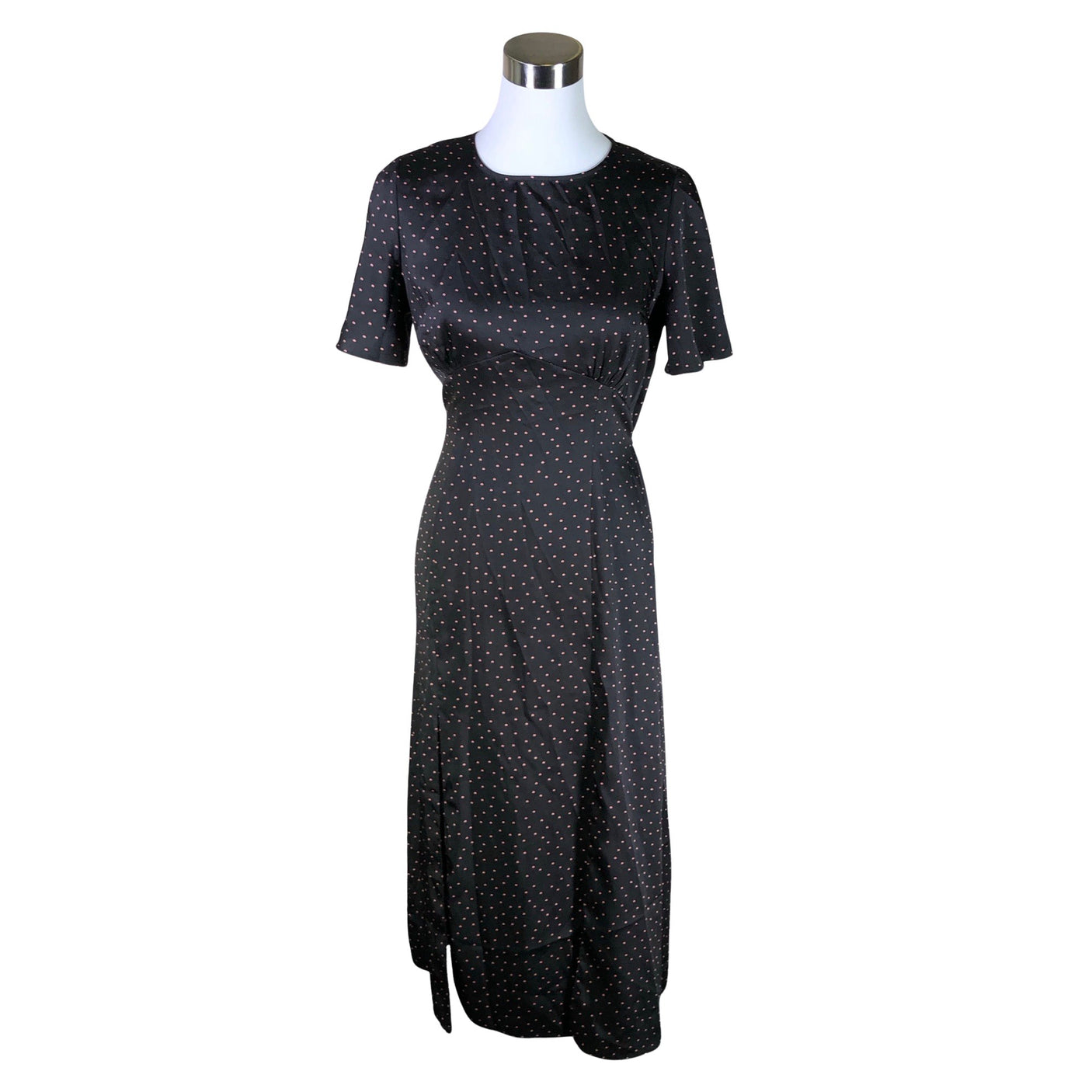 Unisex Miss Selfridge - Schiffon dress, size 36 - Black (1)