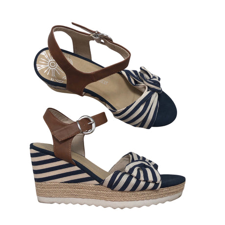 Unisex Marco Tozzi - Wedge sandals, size 39 - Blue ()