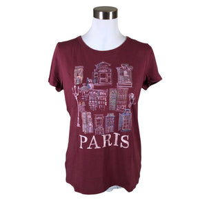 Unisex Esprit - T-shirt, size 38 - Wine red (1)