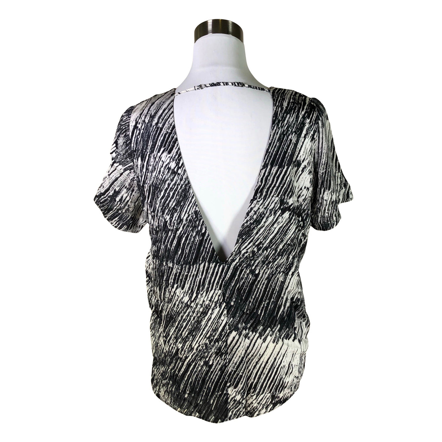 Unisex &Other Stories - Short-sleeved blouse, size 36 - Gray (2)