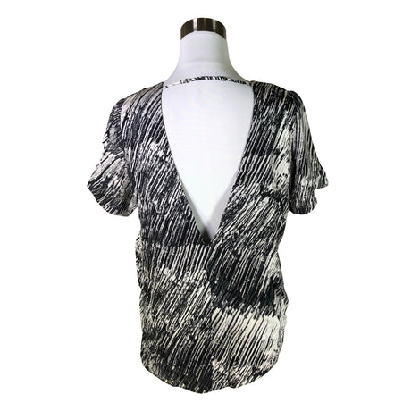 Unisex &Other Stories - Short-sleeved blouse, size 36 - Gray (2)