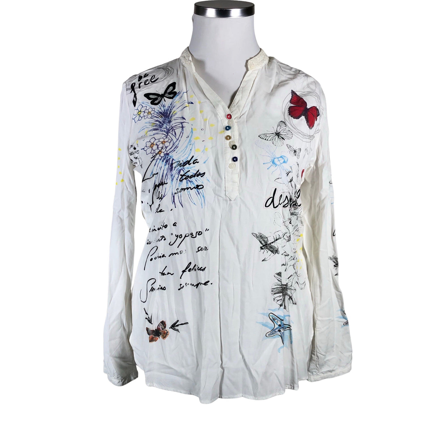 Unisex Desigual - Blouse, size 42 - White (1)