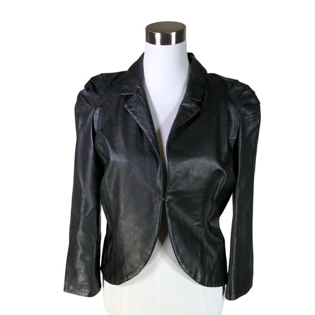 Unisex Friendtex - Leather jacket, size 38 - Black ()