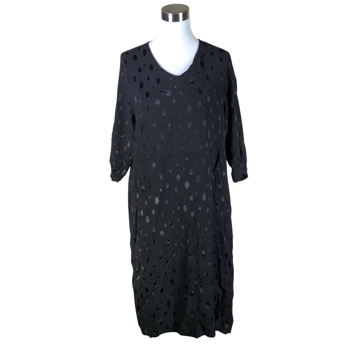 Unisex Pont Neuf - Schiffon dress, size 40 - Black (1)
