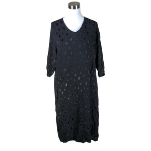 Unisex Pont Neuf - Schiffon dress, size 40 - Black (1)