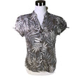 Unisex Philip Russel - Short-sleeved blouse, size 40 - Gray ()