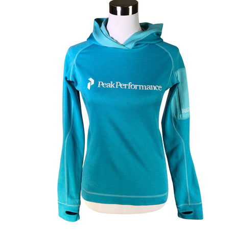 Unisex Peak Performance - Hoodie, size 36 - Turquoise ()
