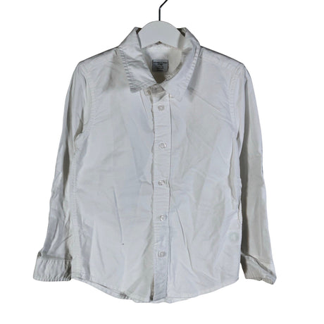 Unisex Polarn O. Pyret - Collared shirt, size 110 - 116 - White ()
