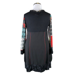 Unisex Glamz - Tricot dress, size 46 - Red (2)
