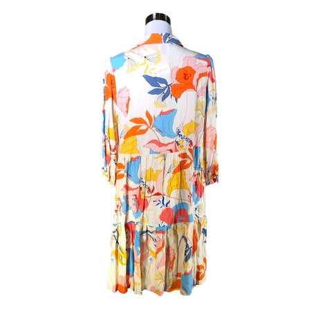 Unisex Y.A.S - Schiffon dress, size 40 - Beige (2)
