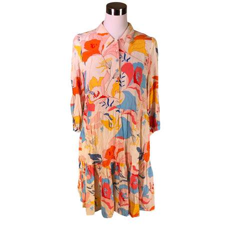 Unisex Y.A.S - Schiffon dress, size 40 - Beige ()
