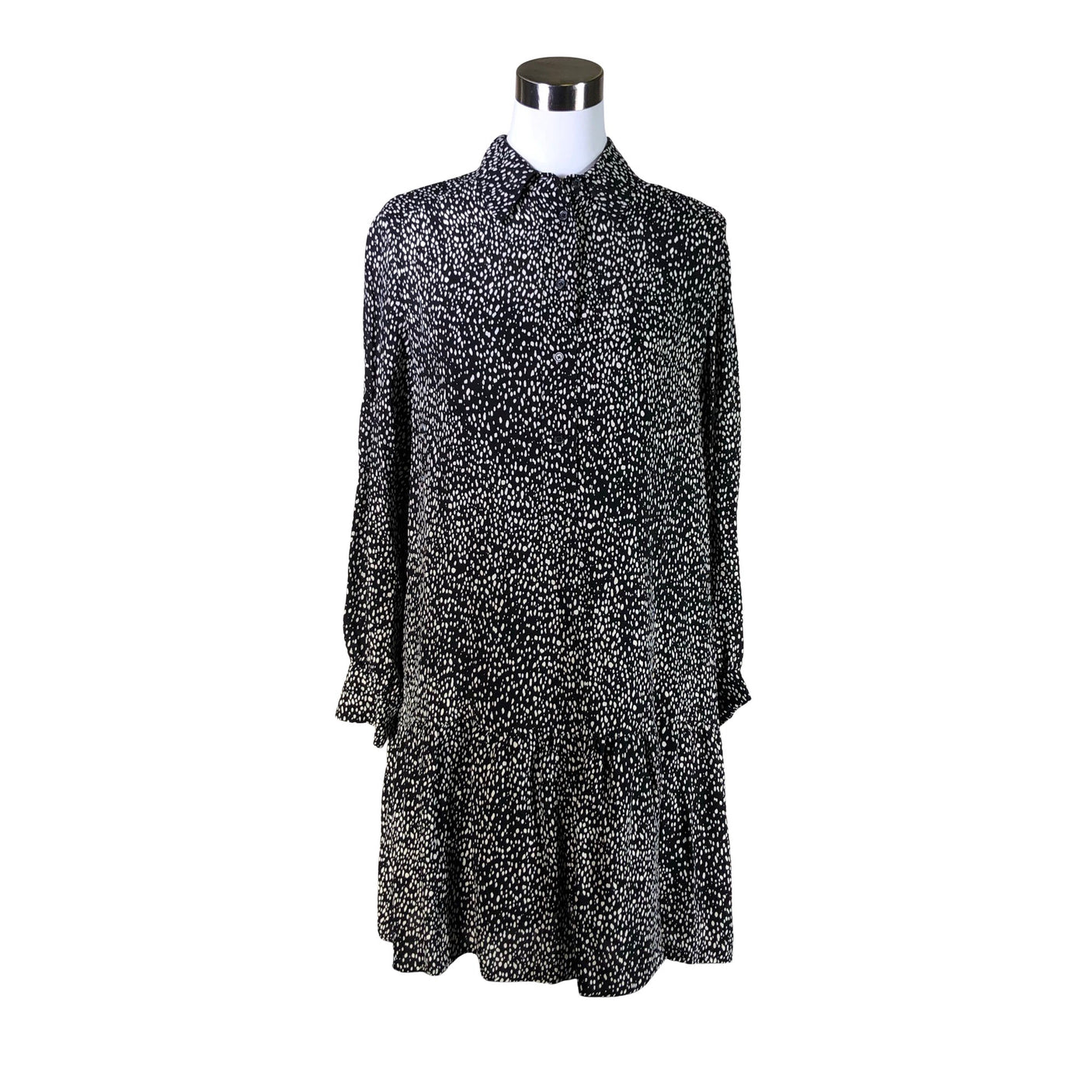 Unisex Marc O'Polo - Schiffon dress, size 36 - Black (1)
