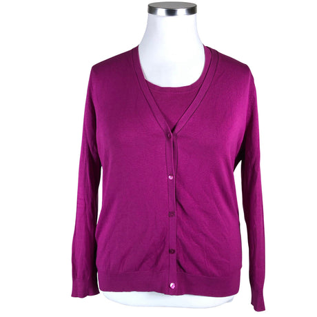 Unisex August Silk - Cardigan, size 42 - Red ()