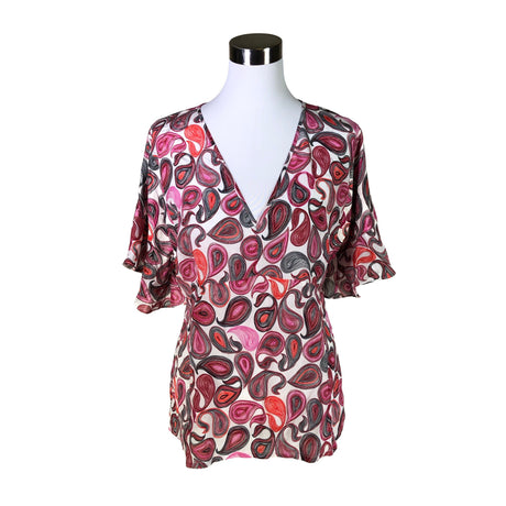 Unisex Max&Co - Short-sleeved blouse, size 40 - White ()