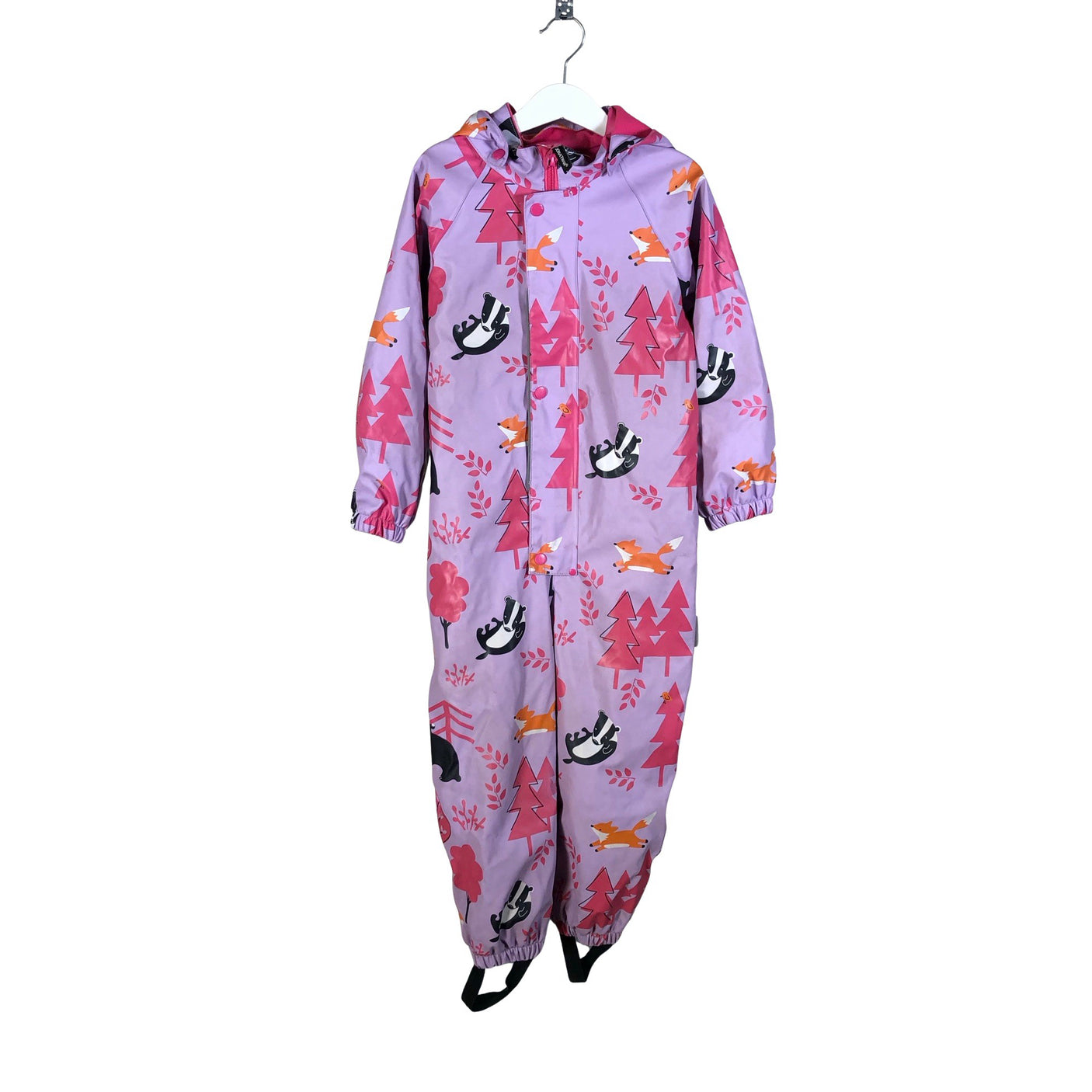 Unisex Jonathan - Rain overall, size 104 - 110 - Violet (1)