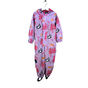 Unisex Jonathan - Rain overall, size 104 - 110 - Violet (1)