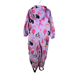 Unisex Jonathan - Rain overall, size 104 - 110 - Violet (2)