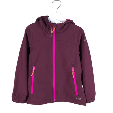 Unisex Icepeak - Soft shell jacket, size 116 - 122 - Wine red ()