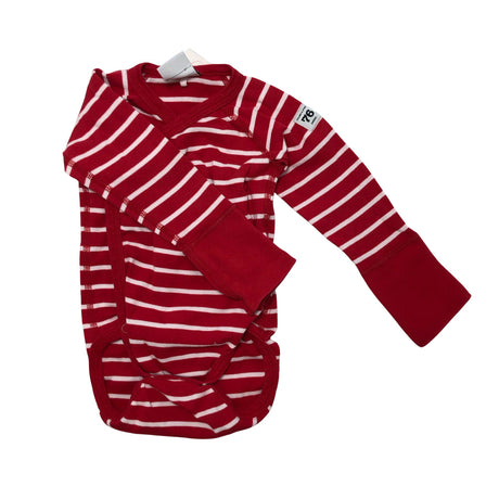 Unisex Polarn O. Pyret - Wrap bodysuit, size 56 - 62 - Red ()