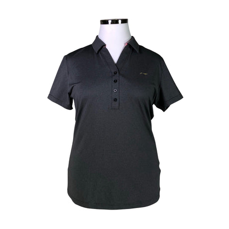 Unisex Li-ning - Sports shirt, short sleeve, size 44 - Gray ()