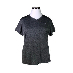 Unisex Li-ning - Sports shirt, short sleeve, size 44 - Gray (1)