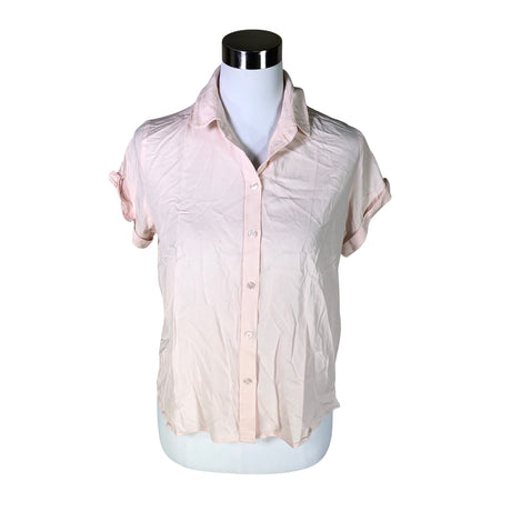 Unisex Samsoe&Samsoe - Short-sleeved blouse, size 34 - Light pink ()